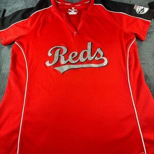 Fanatics Red and Black Women's Top